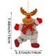 thumbnail image 2 of Christmas Decorations Figurines Pendants Dancing Elderly People Snowmen Deer Bears Fabric Dolls Small Pendants Hanging Gifts, 2 of 5