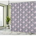 thumbnail image 5 of Ambesonne Floral Shower Curtain, Bindweed Flower Bells Design, 69"Wx84"L, Petrol Blue Mauve, 5 of 5