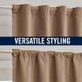 thumbnail image 3 of Sun Zero Vance 2-Piece Magnetic Closure 100% Blackout Back Tab Curtain Panel Pair, Dusty Terracotta, 37”W x 84"L, 3 of 10