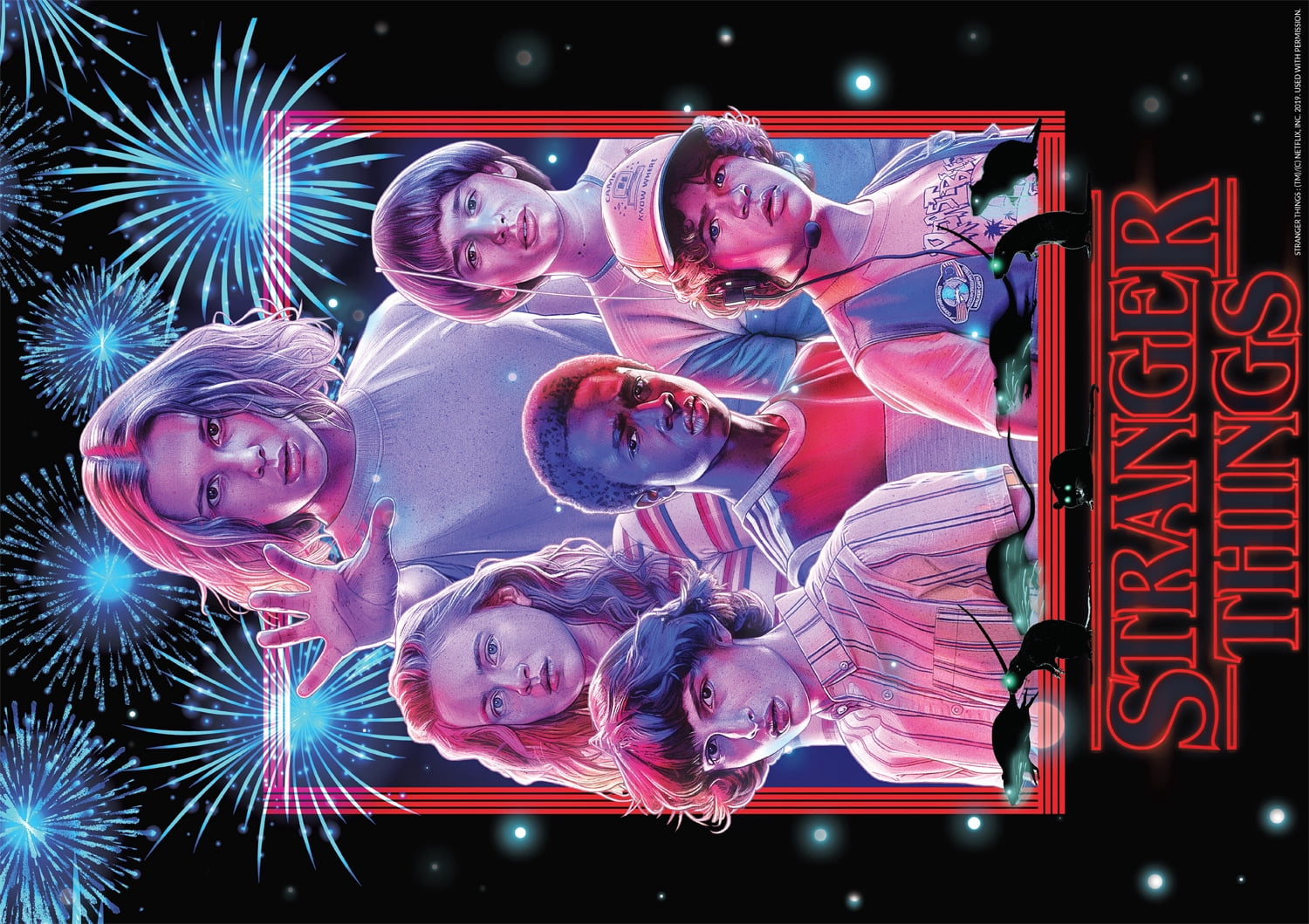 Buffalo Games 500-Piece Netflix Stranger Things Fireworks Interlocking Jigsaw Puzzle