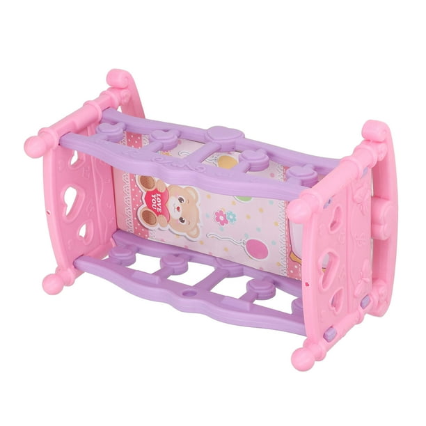 Mini cuna para muñecas BuyWeek ESCALA 1:12 decorativa para muñecas