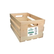 Good Wood By Leisure Arts Wooden Crate, Wood Crate Unfinished, Crates For Display, Crates For Storage, Wooden Unfinished, Pine, 14.75" X 9.5" X 7.25"