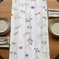 thumbnail image 5 of Table Runners 72 Inches Long Dress Scarves, Bunny Easter Farmhouse Kitchen Table Runner, Coffee Tablerunners, Spring Floral Pastoral Wooden 14x72 Inch, 5 of 9