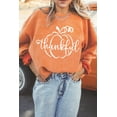 thumbnail image 2 of Women's Orange Pumpkin Thankful Graphic Corded Sweatshirt | [ZhiHiMeRi] | (US 20-22)2XL, 2 of 8