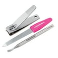 Tweezerman Mini Travel Fingernail Trimmer & Pusher Manicure Kit with