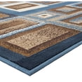 thumbnail image 6 of Handcraft Rugs-Modern Contemporary Brand New Area Rugs-Abstract Carpet with Frame/Boxy/Cube Pattern-Shed free Blue/Brown/Ivory/Mocha 8x10 feet, 6 of 9