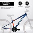 thumbnail image 3 of BEIMIMU 27 inch wheel Mountain Bike Bicycle, Dual Full Suspension, Aluminium Frame for Men Women, Go to School/Work with 21-Speed Disc Trail Commuter City Beach Bicycles, Gift(Blue), 3 of 9