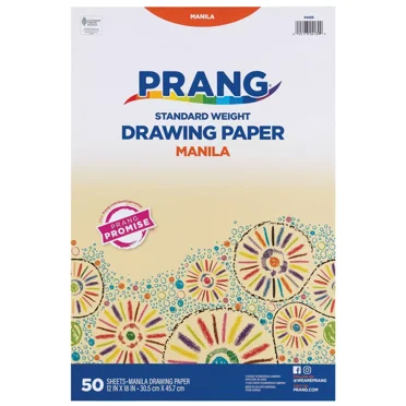 12"x18" Manila Drawing Paper 50 Sheets