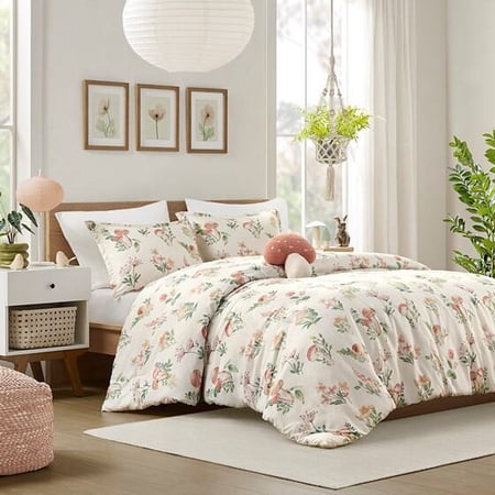 Cotton Bedding Set Full/Queen Mushroom Garden Comforter Set Multicolor Comforter Set Polyester Bed In A Bag Household Supplies & Décor Bedding Bedding Sets Full/Queen Mushroom Garden Comforter Set