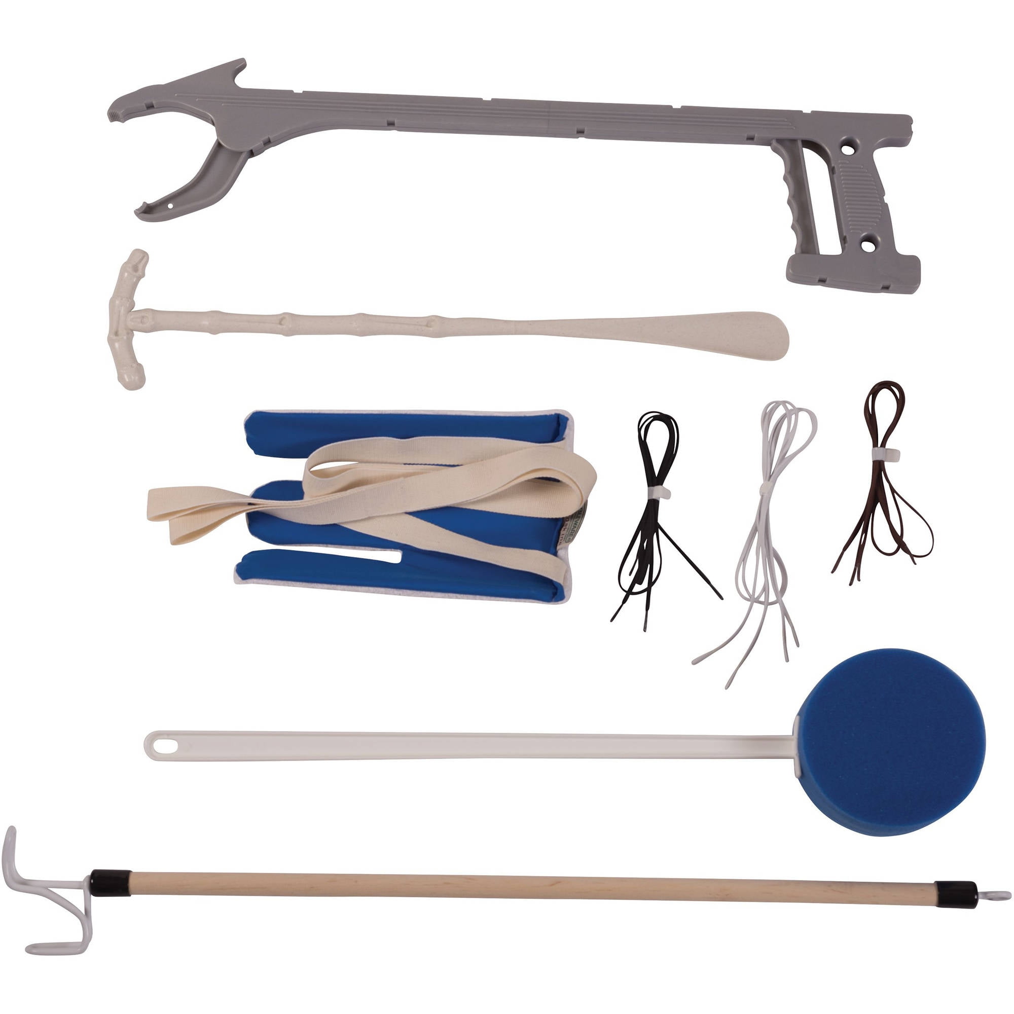 DMI Deluxe Reach Assist Dressing Aid Kit with Sock Aid, Elastic