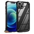 thumbnail image 3 of For Apple iPhone 14 Pro Max /6.7" Heavy Duty Hybrid Clear back Shield Hard TPU Bumper Edge Frame Shockproof Protective Phone Case Cover by Xpression - Black, 3 of 8