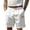 White, variant on Men's Linen Casual Shorts Elastic Waist Drawstring Shorts Summer Beach Vacation Golf Stretch Linen Shorts Flat Front Cotton Linen Daily Wear Outfit with Pockets,Green S
