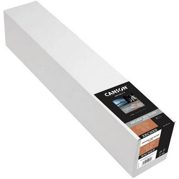Canson Infinity Arches BFK Rives Inkjet Fine Art and Photo Paper - 24" x 50 ft, White, 310 gsm, Roll
