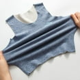 thumbnail image 3 of Cethrio Boys Thermal Tank Tops , Crewneck Fall Winter Sleeveless Cotton Kids Tops Blue Size 6, 3 of 5