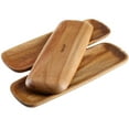 thumbnail image 2 of Hecef 3Pcs Charcuterie Board Platter Set, Acacia Wood Serving Tray Cheese Boards Dessert Table Display Set, 2 of 11