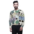 thumbnail image 1 of BESTMAN Kurta Courte Imprimée pour Hommes Col Mandarin Indien Vêtements Décontractés, 1 of 6