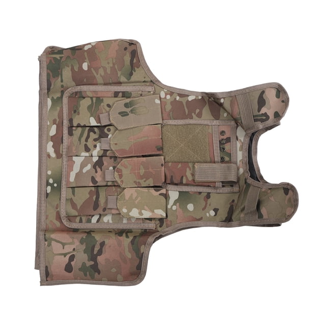 Chaleco para Niños Jadeshay Chaleco Exterior Verde Camuflaje Tamaño Libre