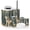 Color 2, variant on Bathroom Accessory Set 6 Piece with Wolf Wildlife Wild Animal Wolf Vintage Toothbrush Holder, Soap Dispenser, Soap Dish, Trash Can with Lid, Toothbrush Cup, Toilet Brush Holde