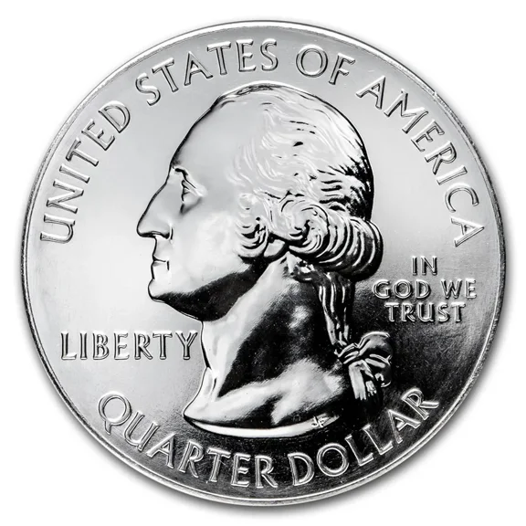 5 oz Silver America the Beautiful (ATB) Coin – .999 Fine Silver, BU, Random Year