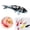 Black-A, variant on Tuckneck Miniature Fish Figurine, Realistic Koi Decor for Aquarium Fish Tank, PVC Black Goldfish Statue for Desktop Dollhouse Bonsai Garden, 8 Packs