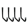 thumbnail image 1 of Shepherd Hardware 8090E Heavy Duty Steel Garage Storage/Large Utility Hooks, 4 Pack,Black, 1 of 4