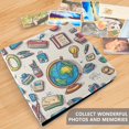 thumbnail image 4 of FORMRS 3 Ring Photo Album 4"x6" Self Adhesive Large Capacity PU Leather Cover, Beige School, 4 of 8