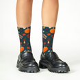 thumbnail image 4 of Kdxio Autumn with Pumpkins Print Children's Socks for Daily Wear and Sports Use Colorblock Mid-Calf Design Breathable Material, 4 of 5