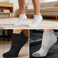 thumbnail image 4 of Ankle Socks Womens and Men Thin Athletic Running Low Cut No Show Socks With Heel Tab 6-10 Pairs, 4 of 5