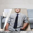 thumbnail image 4 of Josh Hutcherson Blanket Anti-Pilling Throw Blanket Plush Blanket Lightweight & Ultra-Soft, Warm & Comfy Flannel Fleece Blanket for Couch, Bed, Sofa, 60x80, 4 of 6