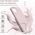 thumbnail image 2 of Liquid Silicone Case for iPhone 12 Mini (5.4''), [Scratch-Resistant, Anti-Fingerprint, Shockproof] Protective Slim Phone Case, 4-Layer Cover with Microfiber Lining, Silky-Soft Touch, Pink, 2 of 14