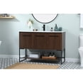 thumbnail image 2 of 48 inch single bathroom vanity in walnut, 2 of 8