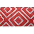 thumbnail image 2 of Pop Fashion Women's Scarf with Hidden Zipper Pocket & Pattern Print Square Geometric (Coral), 2 of 6