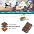thumbnail image 4 of Small Womens Wallet Leather Bifold Card Holder RFID Blocking with Zipper Coin Pocket, 4 of 6