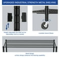 thumbnail image 7 of 3-Tier Adjustable Heavy Duty Steel Wire Rack 59.6"x24"x51.6", 7 of 7