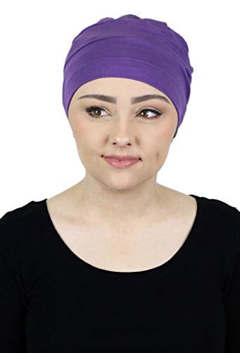 Cancer Chemo Hat Sleep Hair Loss Head Wrap Cotton Turban Stretchy Headwear 