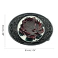 thumbnail image 3 of lanema Western Rose Belt Buckle Bronze Color Engraved Buckle Gift for Husband, 3 of 21