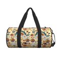 thumbnail image 2 of Fotbe 70s Hippie Style Pattern Foldable Sports Gym Bag with Wet Dry Pocket, Ultralight Travel Bag, Large Capacity Duffel Bag, Splash Proof Carry on Bag, Overnight Bag, Weekender Bag, 2 of 8