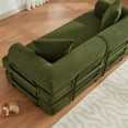 thumbnail image 4 of Aukfa 78.5" Convertible Sleeper Couch Folding King Size Futon Sofa for Living Room, Corduroy, Green, 4 of 10