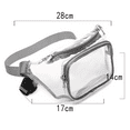 thumbnail image 2 of Riñonera transparente, cinturilla impermeable con tirantes ajustables para eventos, juegos y conciertos Adepaton CPB-DE-SSW1300-1, 2 of 5