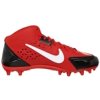 Nike Men's Alpha Strike 3/4 TD Football Cleat, Black/Red/White, 12 D(M) US