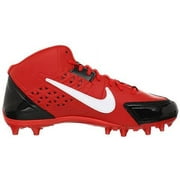 Nike Men's Alpha Strike 3/4 TD Football Cleat, Black/Red/White, 12 D(M) US