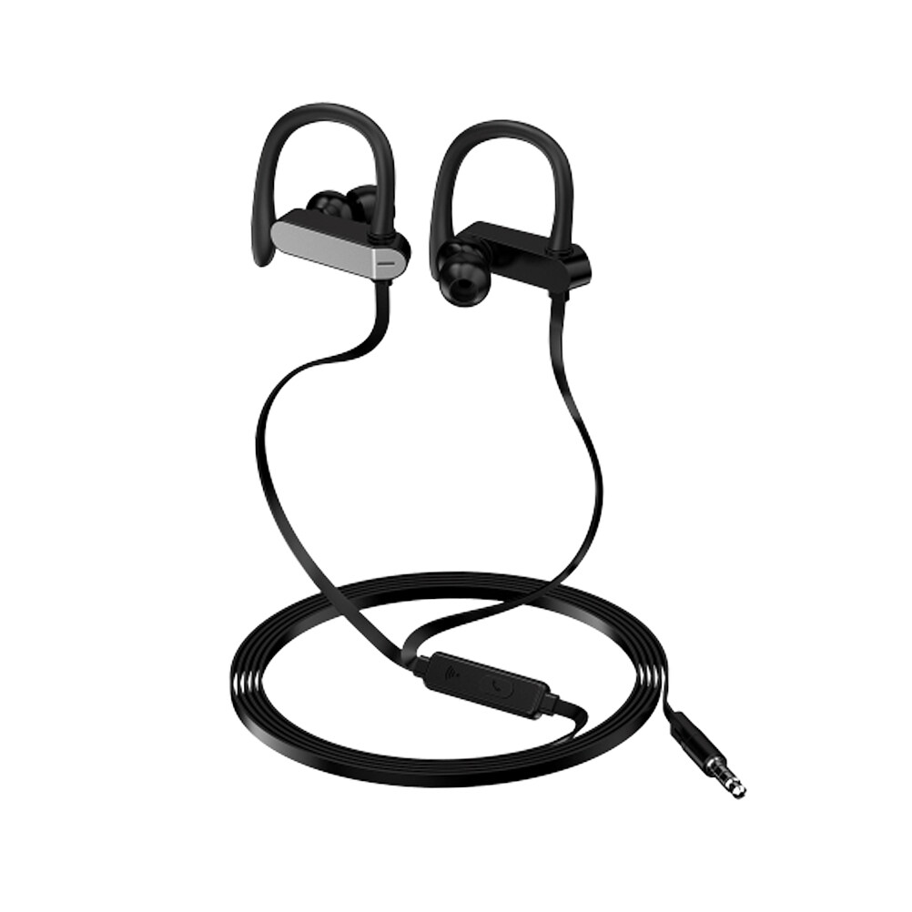 Ear Hook Earphone Universal Wired Stereo Headset with Microphone and
