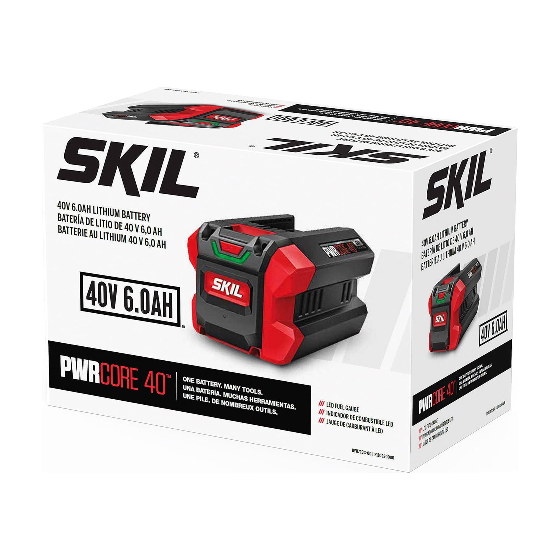 SKIL PWR CORE 40V 6.0Ah Lithium Battery, BY8723C-00