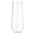 thumbnail image 4 of 48 Pack Stemless Plastic Champagne Flutes Disposable 9 Oz Clear Plastic Toasting Glasses Shatterproof Recyclable and BPA-Free, 4 of 7