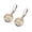 Gold, variant on Sterling Silver Lever-Back Celtic Earring