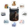 thumbnail image 4 of Fotbe Pyramid Desert Cat Cesto de Ropa con Asas, Cesto Impermeable de Gran Capacidad, Bolsa de Lavado para Dormitorio, Cesto de Ropa con Ruedas y Asas-Small, 4 of 6