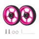 thumbnail image 1 of Ruedas fáciles para la rueda de rodillo de bicicleta plegable con pieza de reemplazo de tornillo Aleación de aluminio de neumático liviano estable Cuerpo grueso rosa, 1 of 8