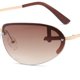thumbnail image 5 of Gafas de sol para hombre, marco de metal, protección solar ligera, gafas de sol versátiles para viajes, fiestas, conducción en la calle, mochilero , Marrón Marrón áureo, 5 of 8