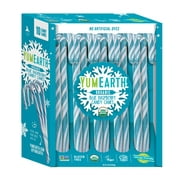 YumEarth Organic Candy Cane, Blue Raspberry, Gluten Free, Shelf-Stable, 10 Count Box