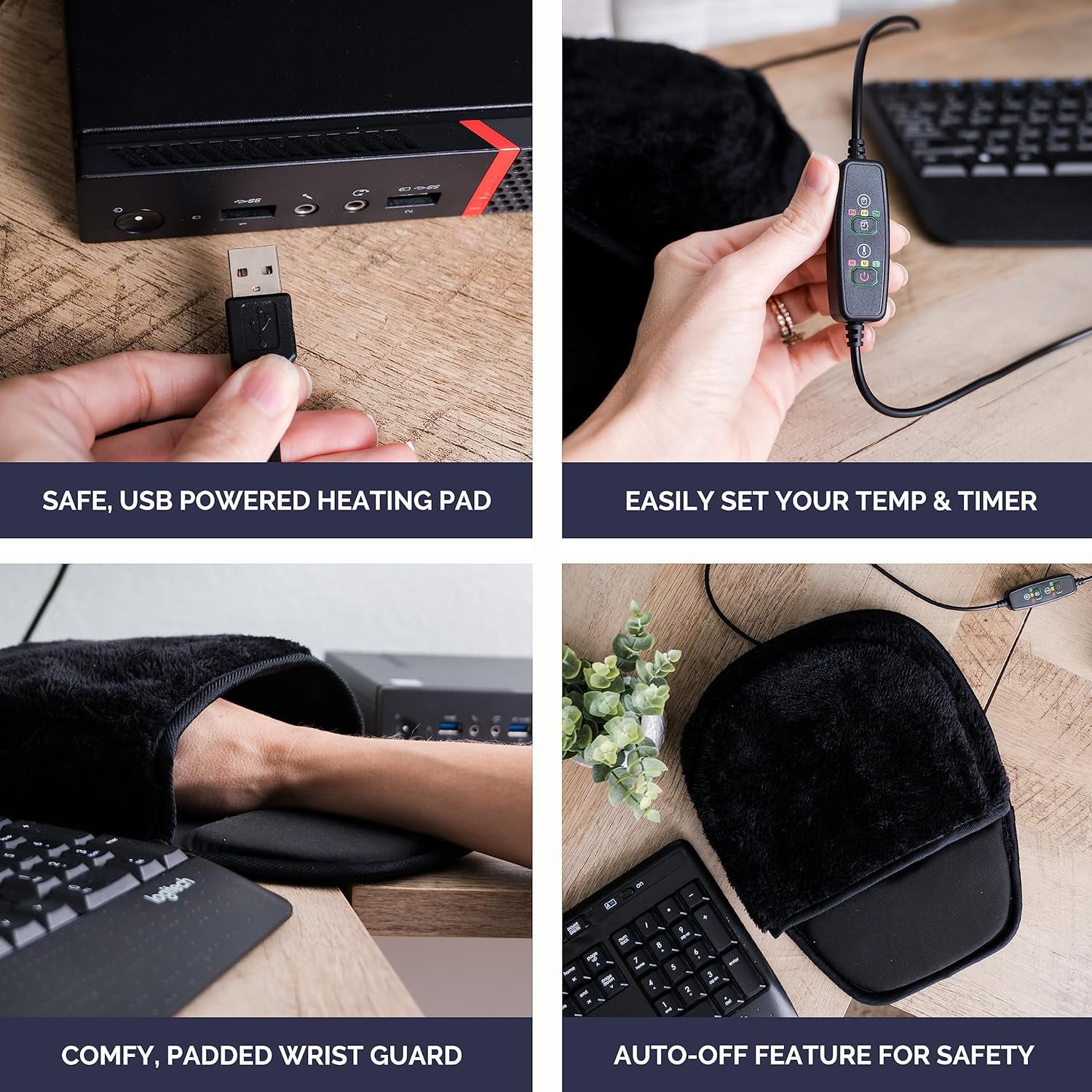 DeskHeat Heated Desk, Keyboard, Mouse Pad - Stops Cold Hands!